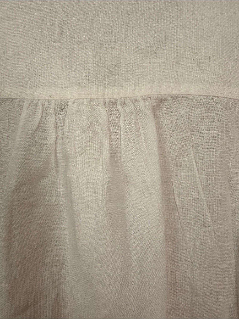 Michael Stars Charlie White 100% Linen Short-Sleeve Button Down Shirt M - Picture 8 of 9